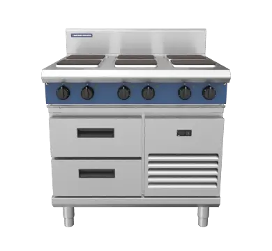 Blue Seal Evolution Series E516S-RB - 900mm Electric Cooktop Sealed Hobs - Refrigerated Base