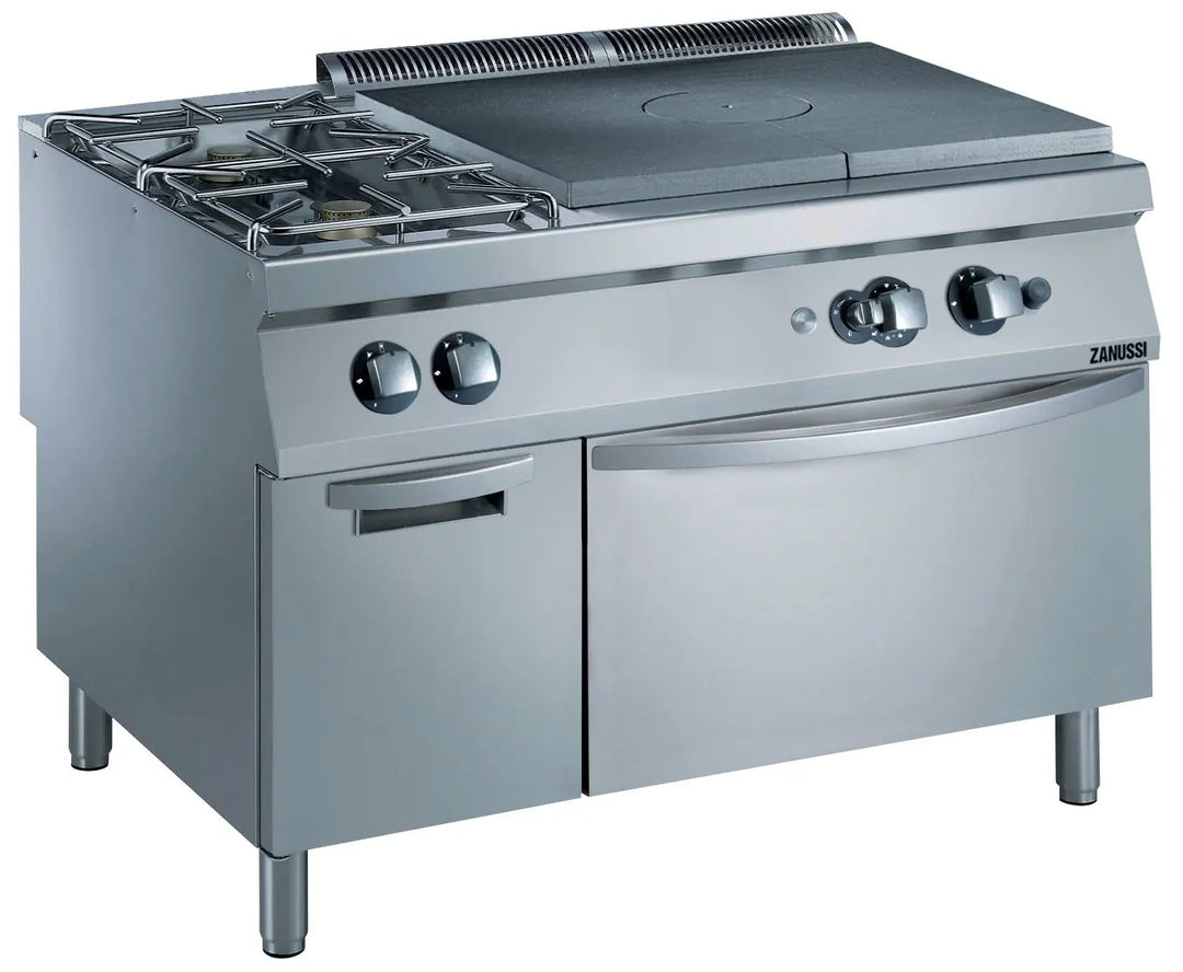 Gas 1200mm Target/Solid Top + 2 Burners on Gas Convection Oven + Cupboard 392215