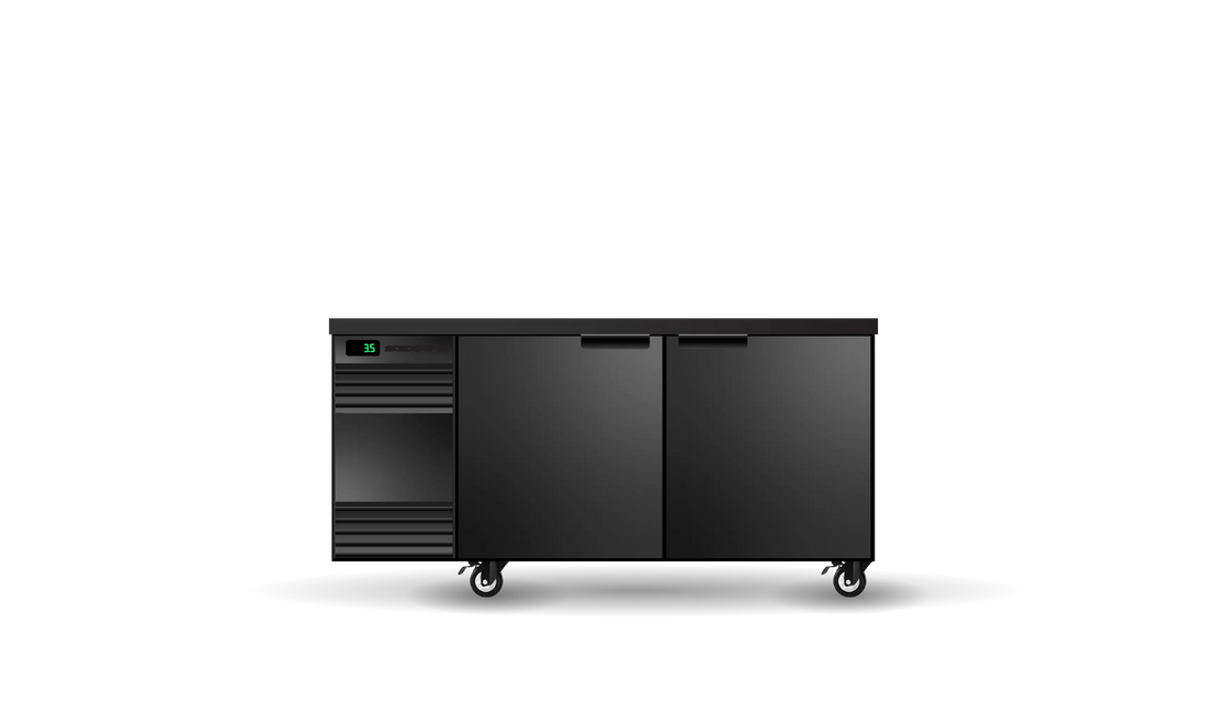 BackBar 2 Solid Swing Door SlimLine Fridge SL.2.SSW