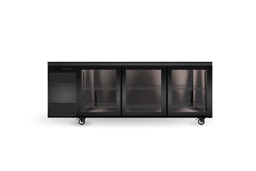 BackBar 3 Glass Sliding Door CounterLine Fridge CL.3.GSL