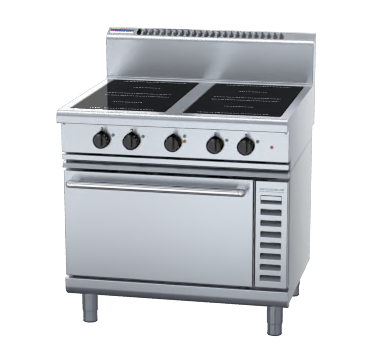 Waldorf 800 Series INL8410ECR5F - 900mm Induction Range Convection Oven Low Back Version