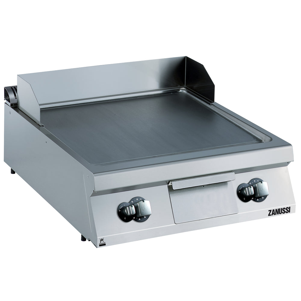 Gas 800mm Smooth Brushed Chrome Horizontal Plate Fry Top 392401