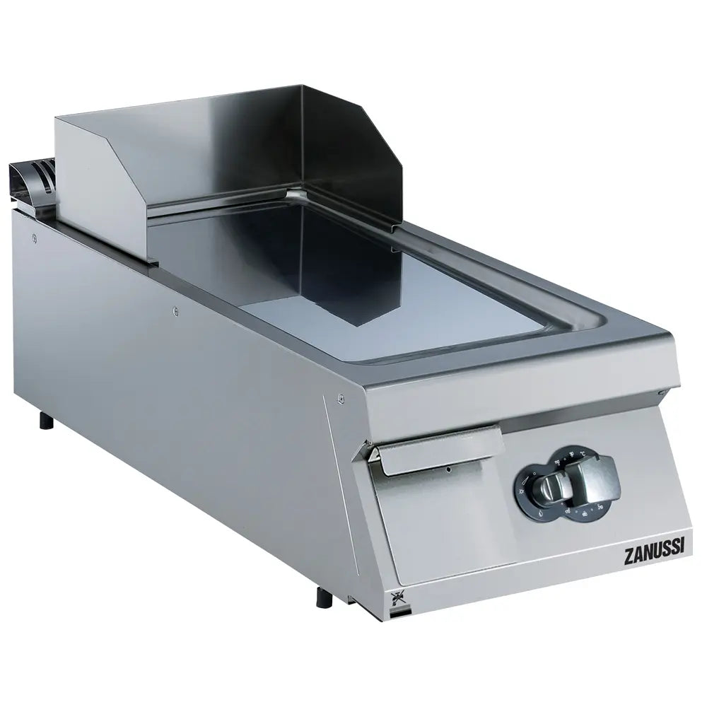 Gas 400mm Smooth Polished Chrome Sloped Plate Fry Top 392053