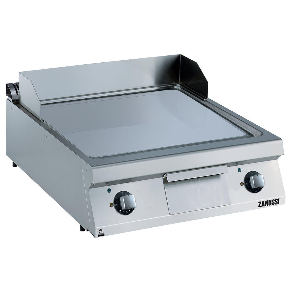 Electric 800mm Smooth Polished Chrome Sloped Plate Fry Top 392073