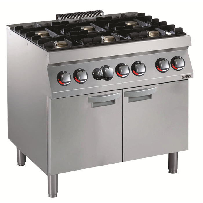 Gas 900mm 6 Open Burners with Large Gas Static Oven 372216