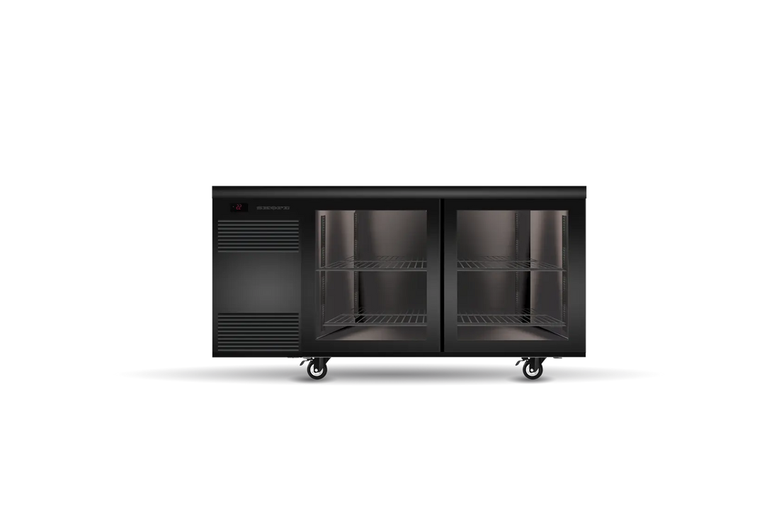 BackBar 2 Glass Sliding Door SlimLine Fridge SL.2.GSL