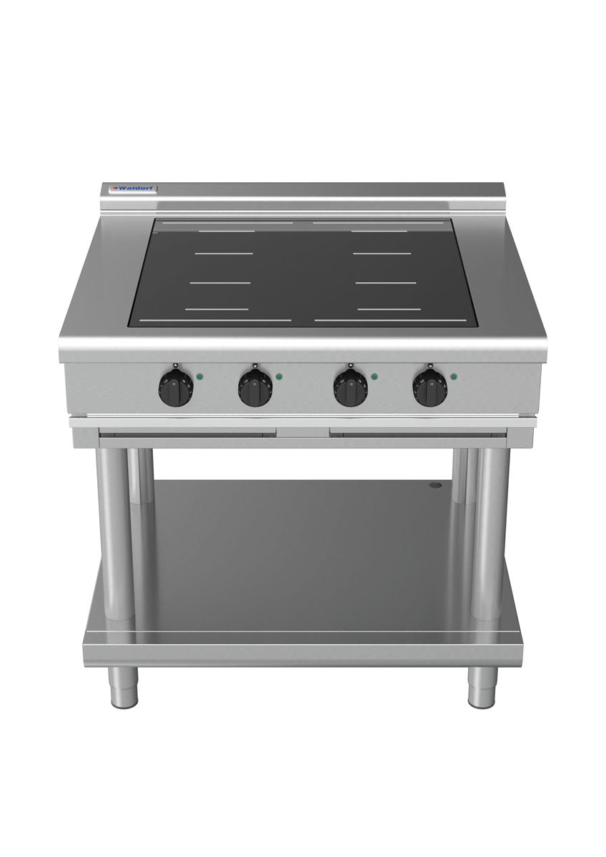 Waldorf 800 Series INL8400F-LS - 900mm Electric Induction Cooktop Low Back Version - Leg Stand