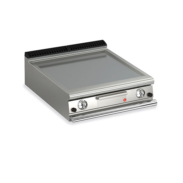 Q90FT/G800 2 Burner Gas Fry Top With Smooth Mild Steel Plate