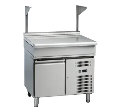Waldorf 800 Series BTL8900S-RB - 900mm Bench Top With Salamander Support Low Back Version – Refrigerated Base