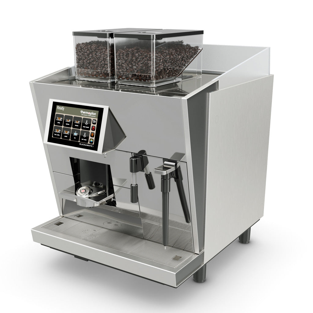 BW3CTS2 Black&White3 Automatic Coffee Machine With 2 Grinders And Integrated Steam Pipe
