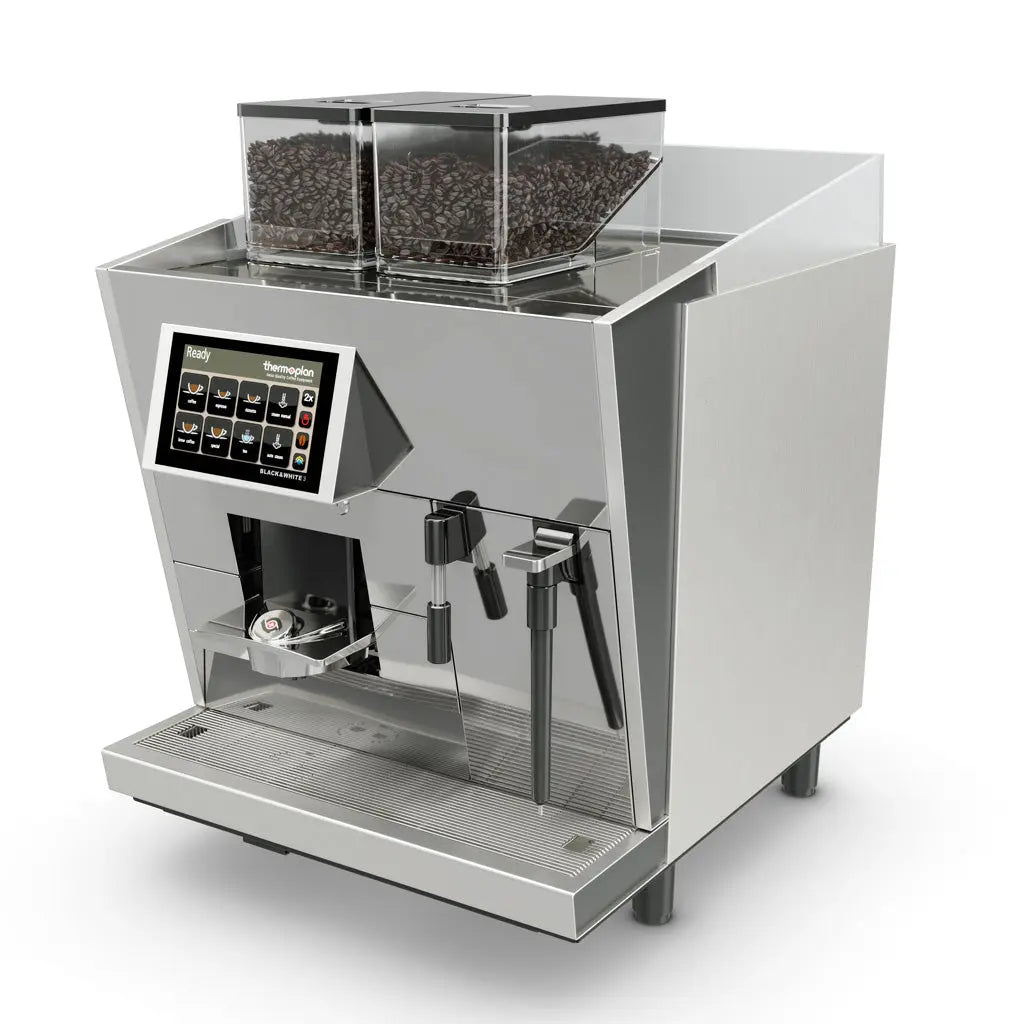 BW3CTS2 Black&White3 Automatic Coffee Machine With 2 Grinders And Integrated Steam Pipe