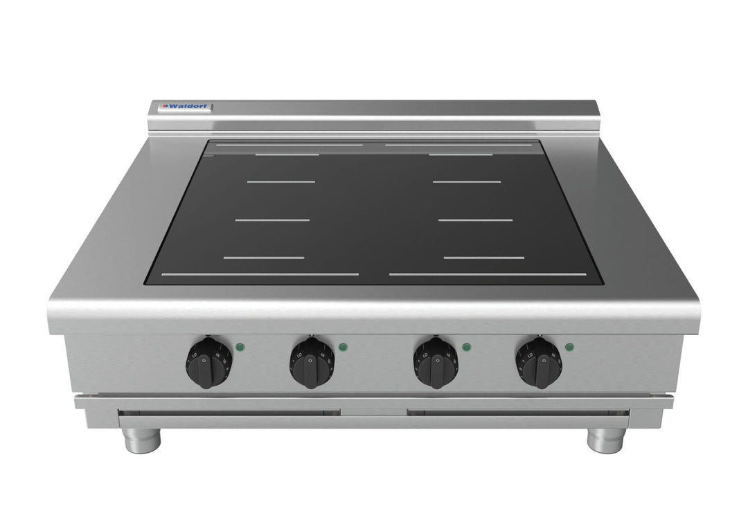 Waldorf 800 Series INL8400F-B - 900mm Electric Induction Cooktop Low Back Version - Bench Model