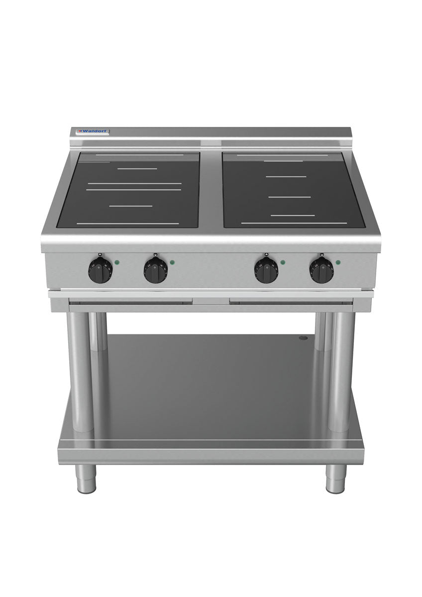 Waldorf 800 Series INL8400R3F-LS - 900mm Electric Induction Cooktop Low Back Version - Leg Stand