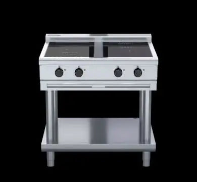 Waldorf 800 Series INL8400R5F-LS - 900mm Electric Induction Cooktop Low Back Version - Leg Stand
