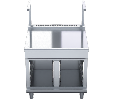 Waldorf 800 Series BTL8900S-CB - 900mm Bench Top With Salamander Support Low Back Version – Cabinet Base