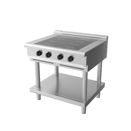 Waldorf 800 Series INL8400R5-LS - 900mm Electric Induction Cooktop Low Back Version - Leg Stand