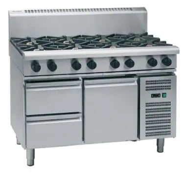 Waldorf 800 Series RNL8806G-RB - 1200mm Gas Cooktop Low Back Version – Refrigerated Base