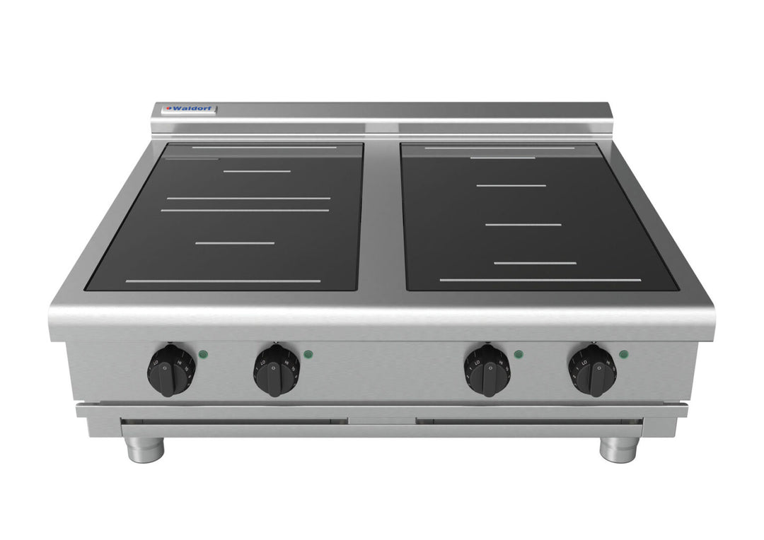 Waldorf 800 Series INL8400R3F-B- 900mm Electric Induction Cooktop Low Back Version - Bench Model