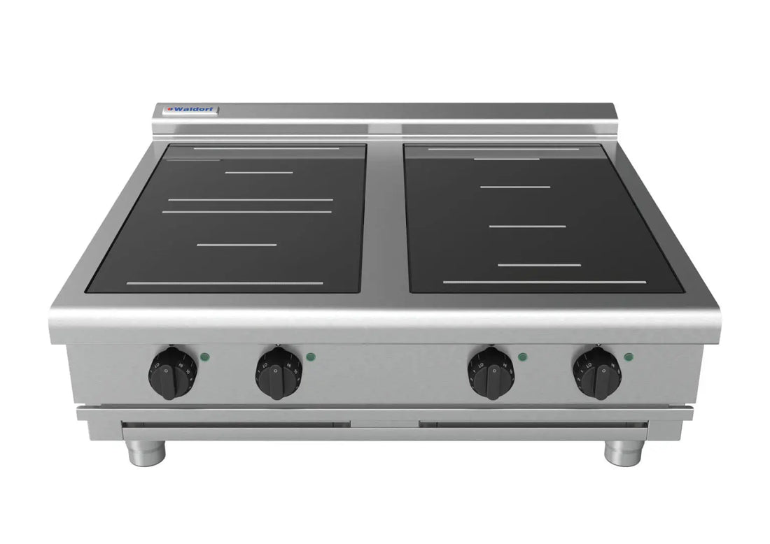 Waldorf 800 Series INL8400R3F-B- 900mm Electric Induction Cooktop Low Back Version - Bench Model