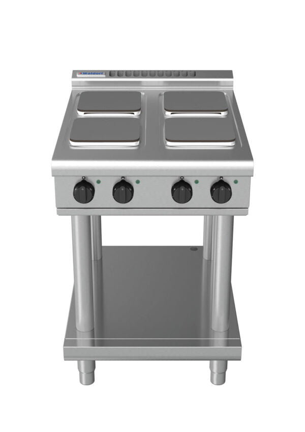 Waldorf 800 Series RNL8400SE-LS- 600mm Electric Cooktop Sealed Hobs Low Back Version - Leg Stand