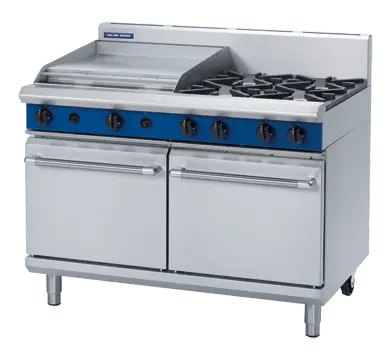 Blue Seal Evolution Series G528B - 1200mm Gas Range Double Static Oven