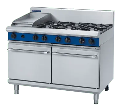 Blue Seal Evolution Series G528C - 1200mm Gas Range Double Static Oven
