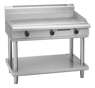 Waldorf 800 Series GPL8120E-LS - 1200mm Electric Griddle Low Back Version - Leg Stand