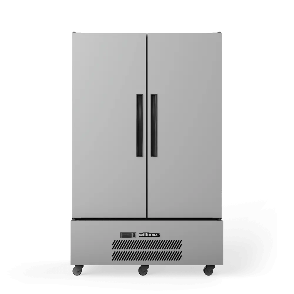 Quartz Star - Two Door Stainless Steel Upright Storage Refrigerator HQS2SS