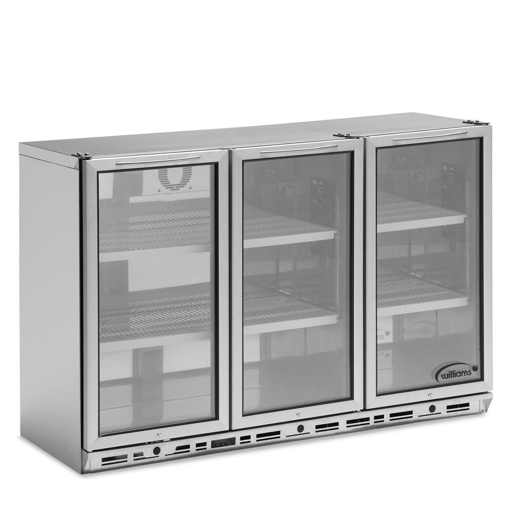 Bottle Cooler - Three Door Stainless Steel Bottle Cooler BC3SS