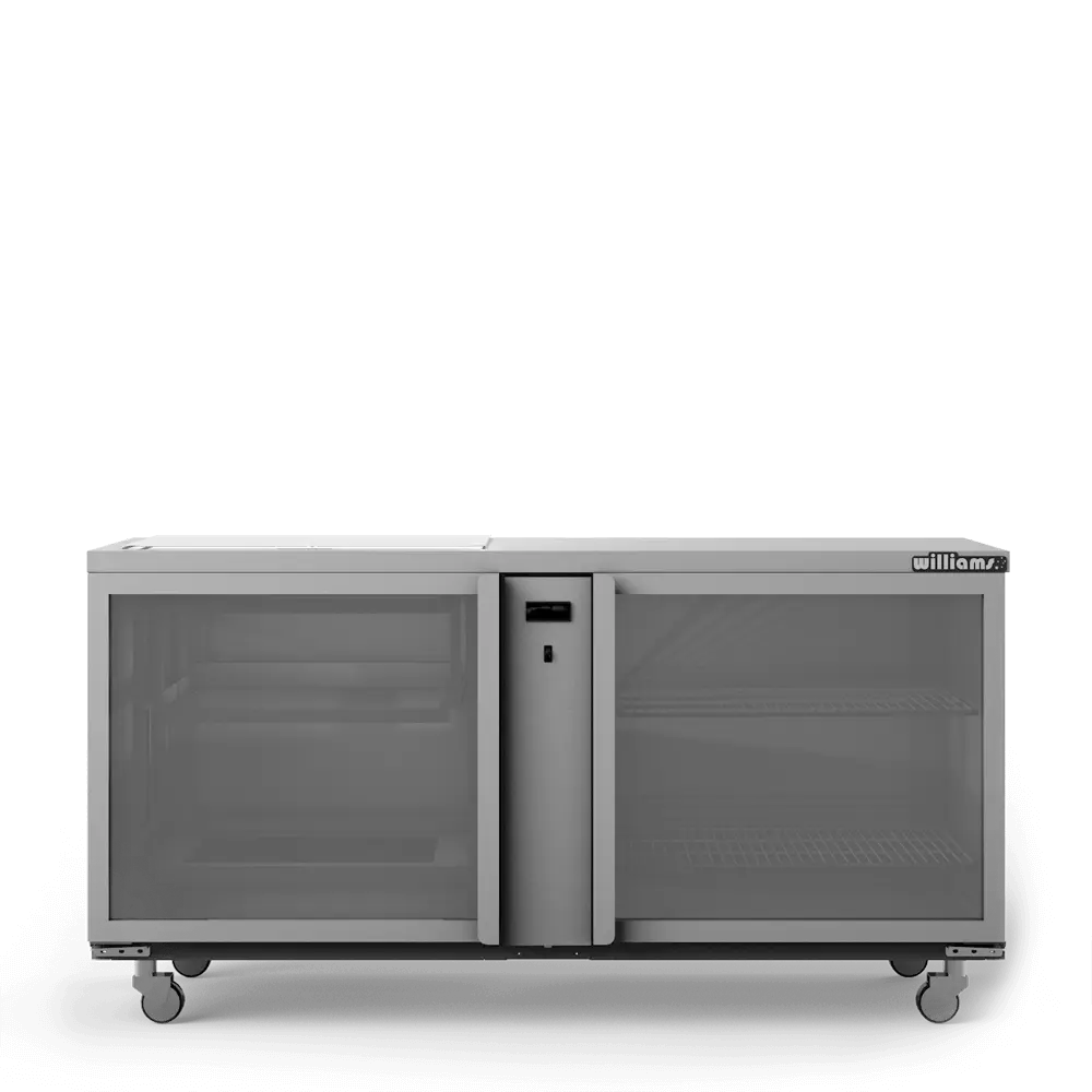 Glass Chiller - Two Door Remote Glass Chiller With Two Shelves - 500 x 500 baskets GC25RGD