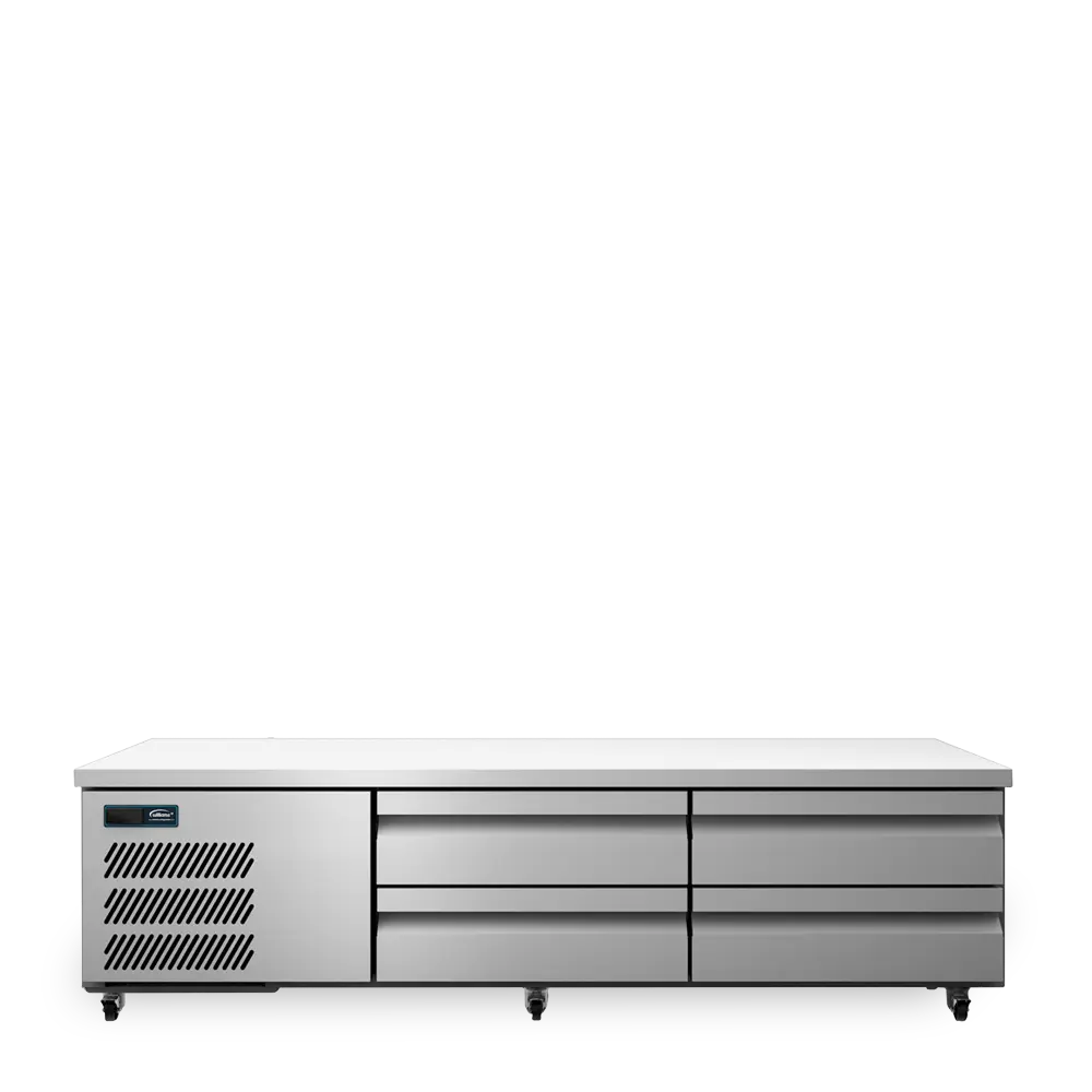 Under Broiler Counter - Four Drawer Self Contained Lowline Refigerator HUBC20