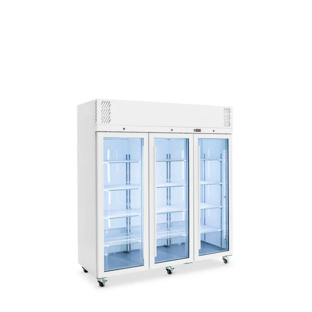 Pearl - Three Door White Colorbond Upright Display Refrigerator HP3GW