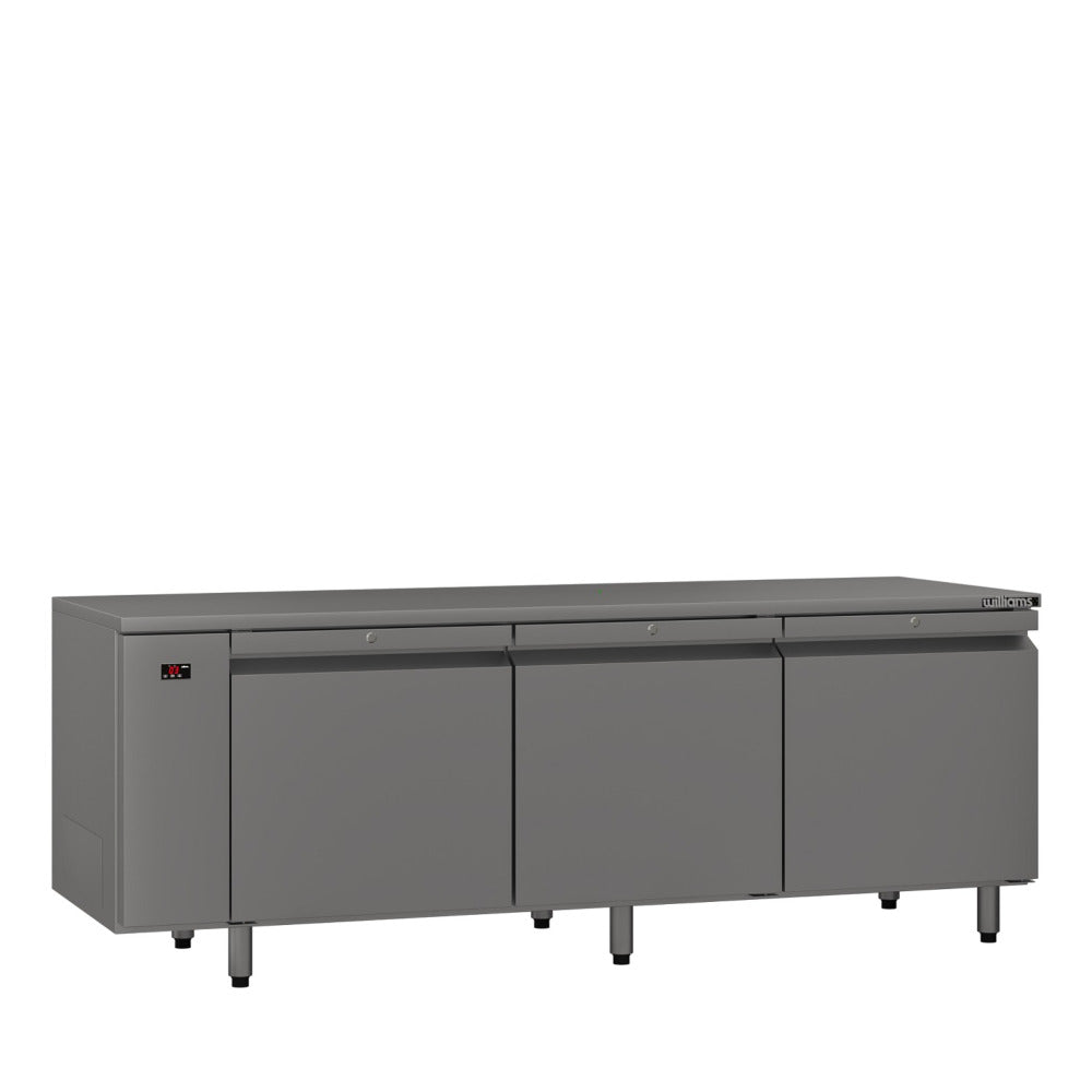 Emerald - Three Door Stainless Steel Remote Under Counter Freezer LE3RSS