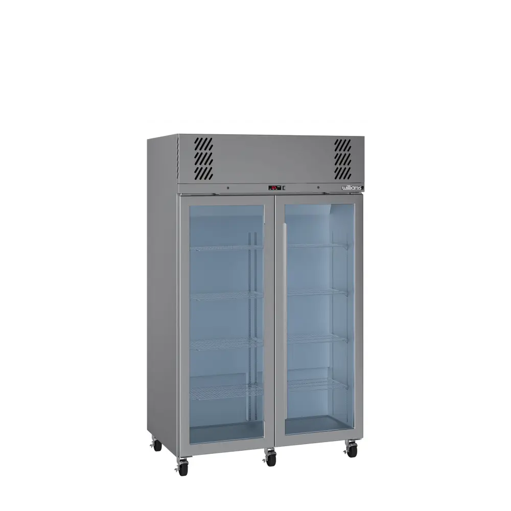 Pearl - Two Door Stainless Steel Upright Display Freezer LP2GS