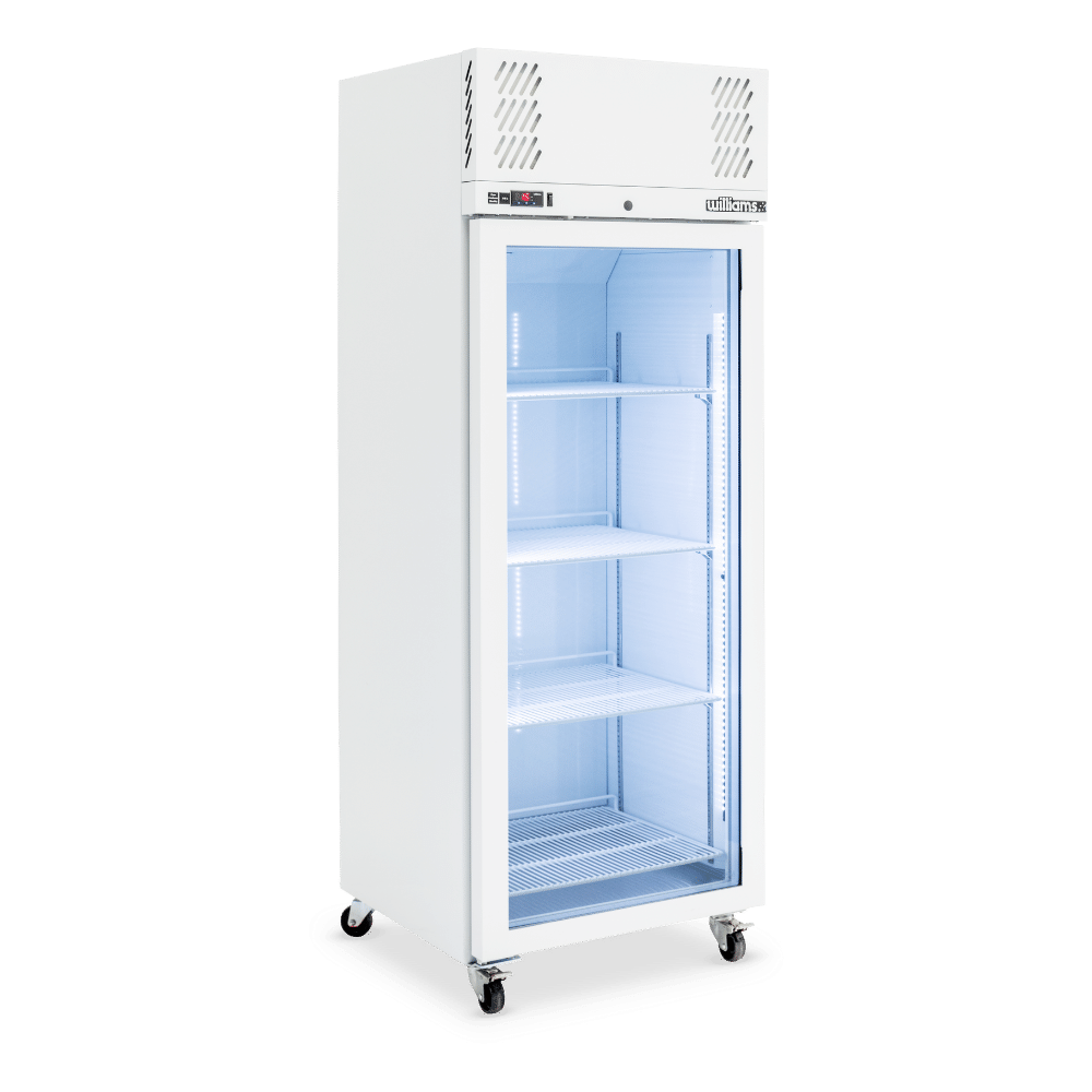 Diamond - One Door White Colorbond Upright Display Refrigerator HP1GW
