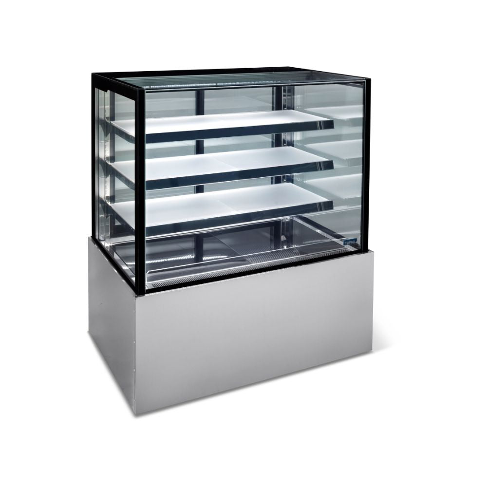 Topaz Cake Display - 1200Mm Three Tier (Plus Base) Free Standing Refrigerated Cake Display HTGH12