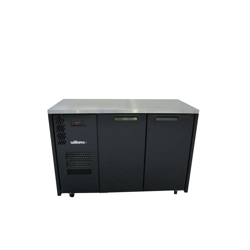 Cameo - Two Door Black Colorbond Under Counter Display Refrigerator HC2USBHC