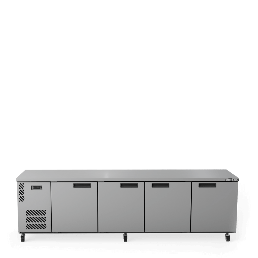 Boronia - Four Door Stainless Steel Under Counter Display Refrigerator HB4USSHC