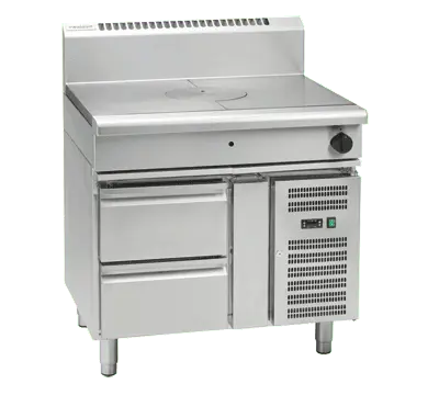 Waldorf 800 Series RN8100G-RB - 900mm Gas Target Top - Refrigerated Base