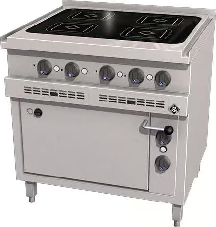 MKN  10013250 ELECTRIC INDUCTION RANGE 4 ZONE + ELECTRIC OVEN 1 1/2 GN OPT 700