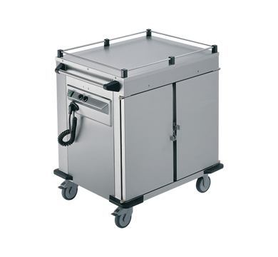 Rieber NORM-II-0 - 2 x Heated Cabinets Mobile Food Transport Trolley