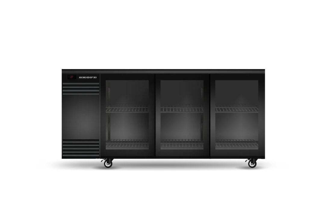 BackBar 3 Glass Sliding Door Fridge BB.3.GSL