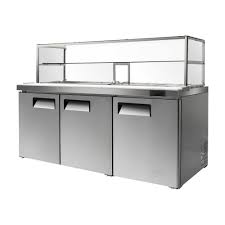 3 DOOR SANDWICH BAR WITH GLASS CANOPY 1846MM MSF8304G