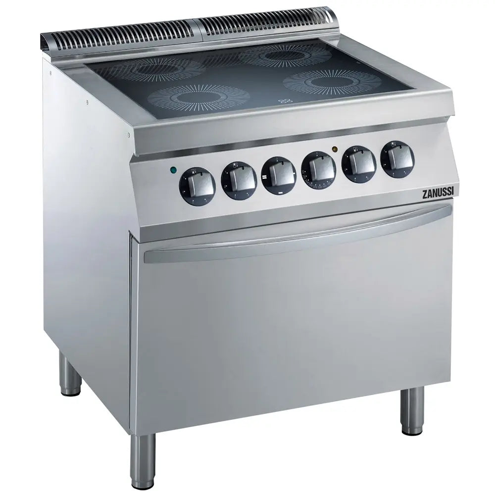 Electric Infrared 800mm 4 Zone Boiling Top with Electric Static Oven 372026