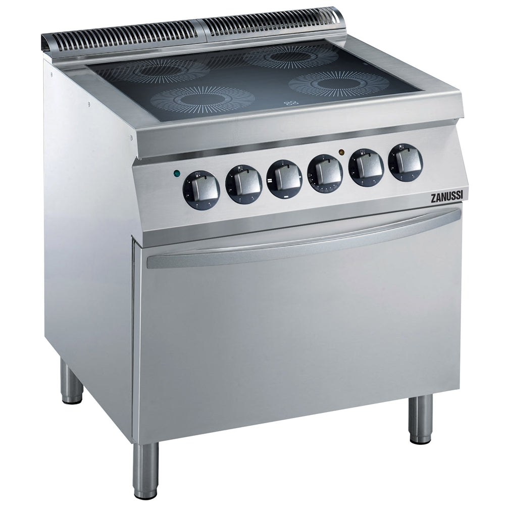 Electric Infrared 800mm 4 Zone Boiling Top with Electric Static Oven 372026