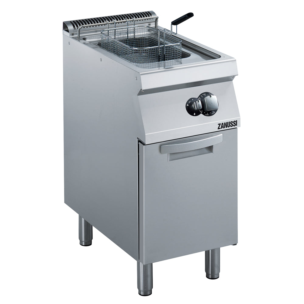 Gas 400mm Single Well 15L Freestanding V-Shaped Deep Fryer 372070