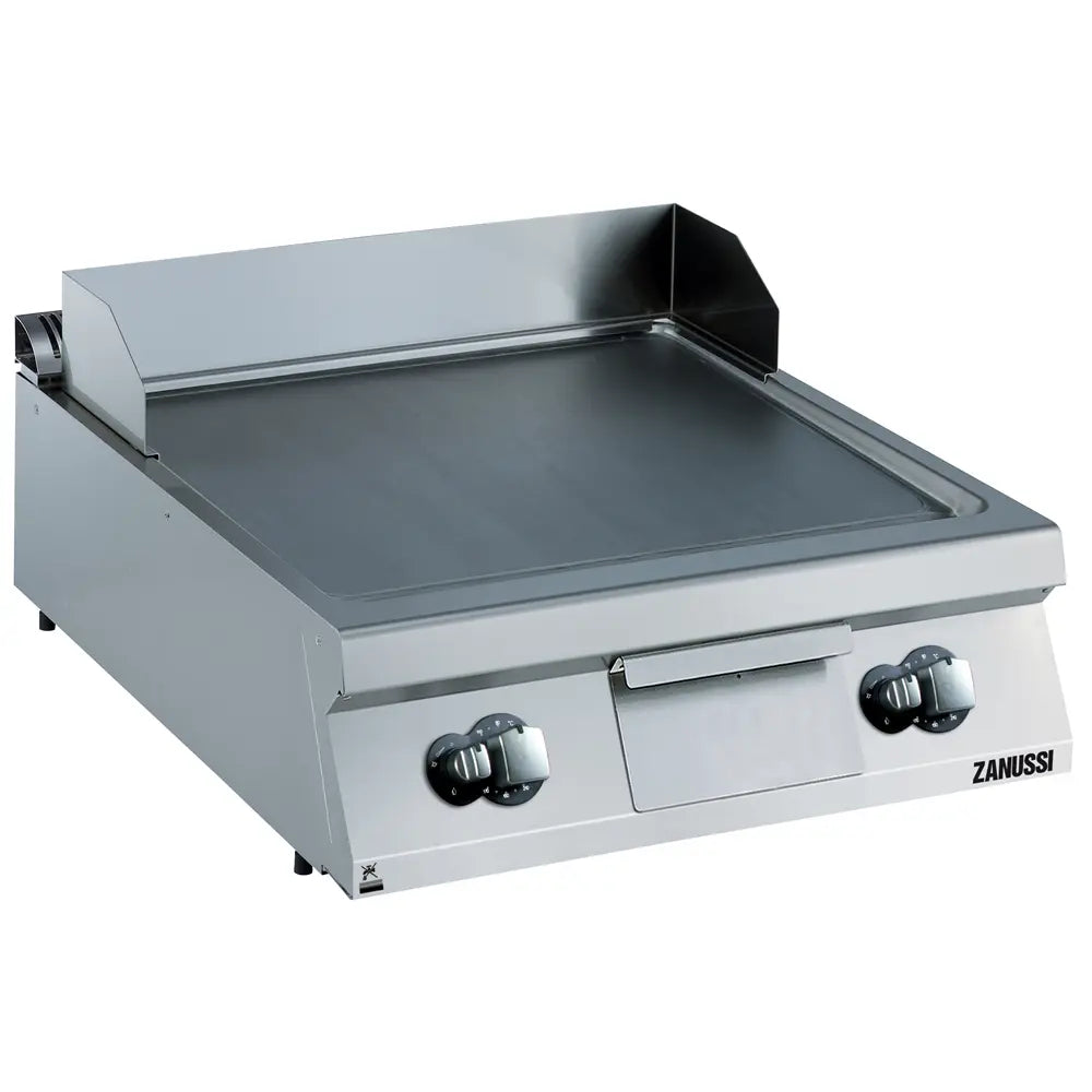 Gas 800mm Smooth Brushed Chrome Horizontal Plate Fry Top 392401