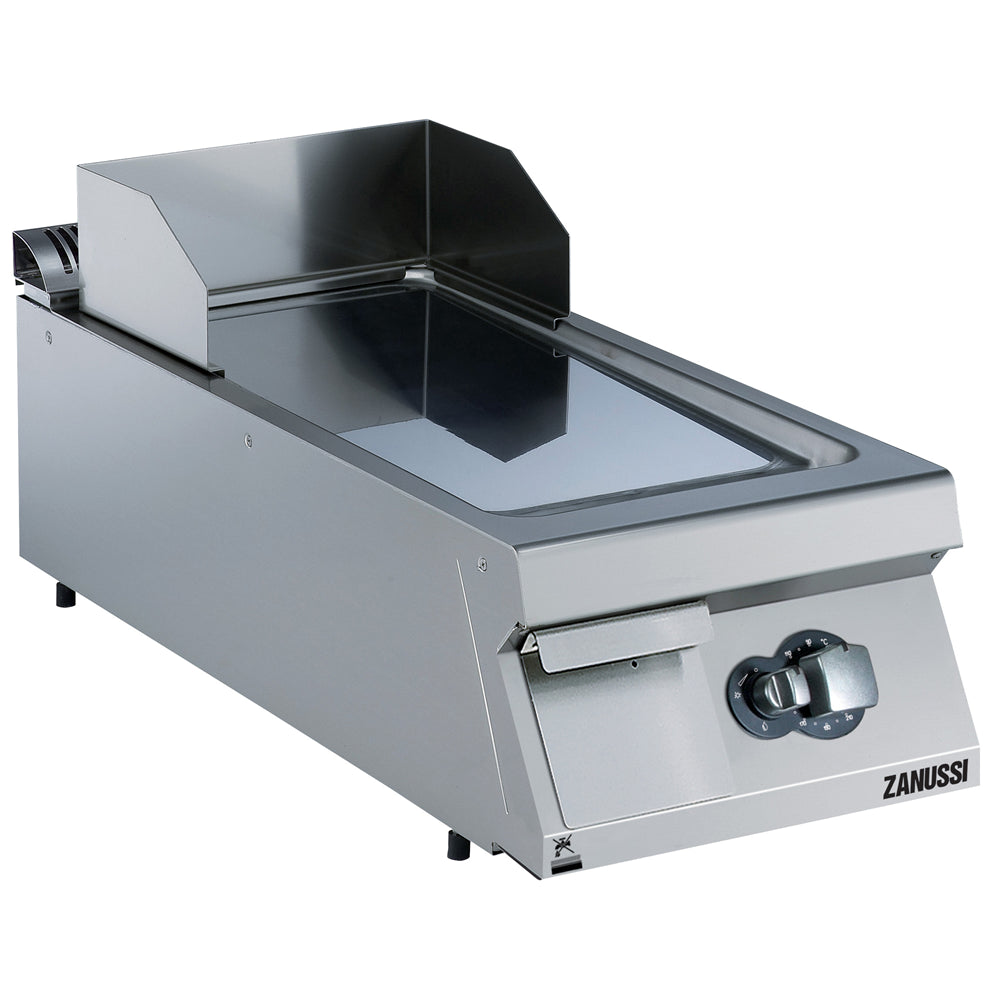 Gas 400mm Smooth Polished Chrome Sloped Plate Fry Top 392053