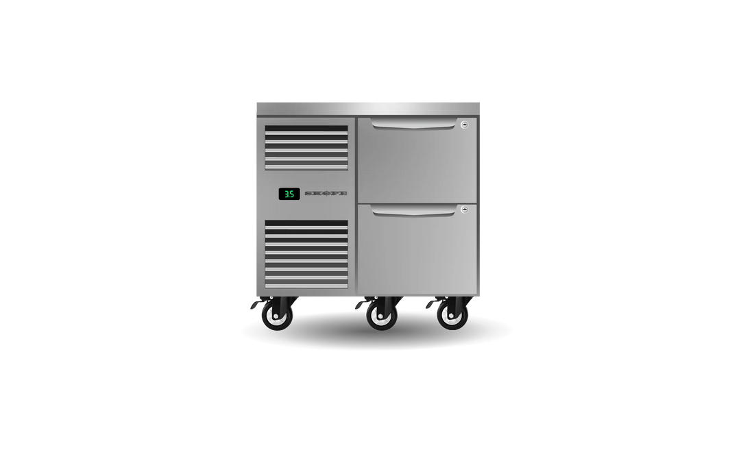 Two Drawer, One Bay, Underbench GN 1/1 Fridge PG11.UBR.1.D2