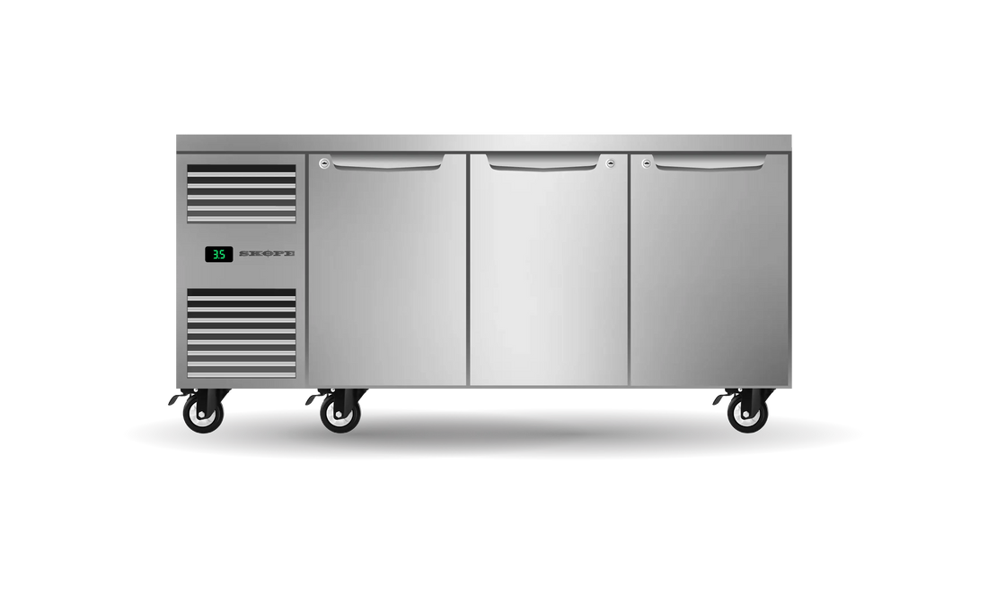 Three Solid Door Underbench GN 1/1 Fridge PG11.UBR.3.SD